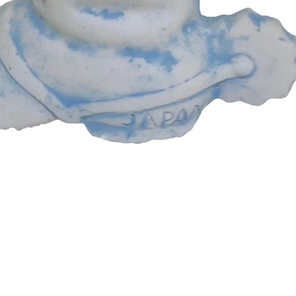 VTG Blue Ceramic Spurs Boot Small Vase 3